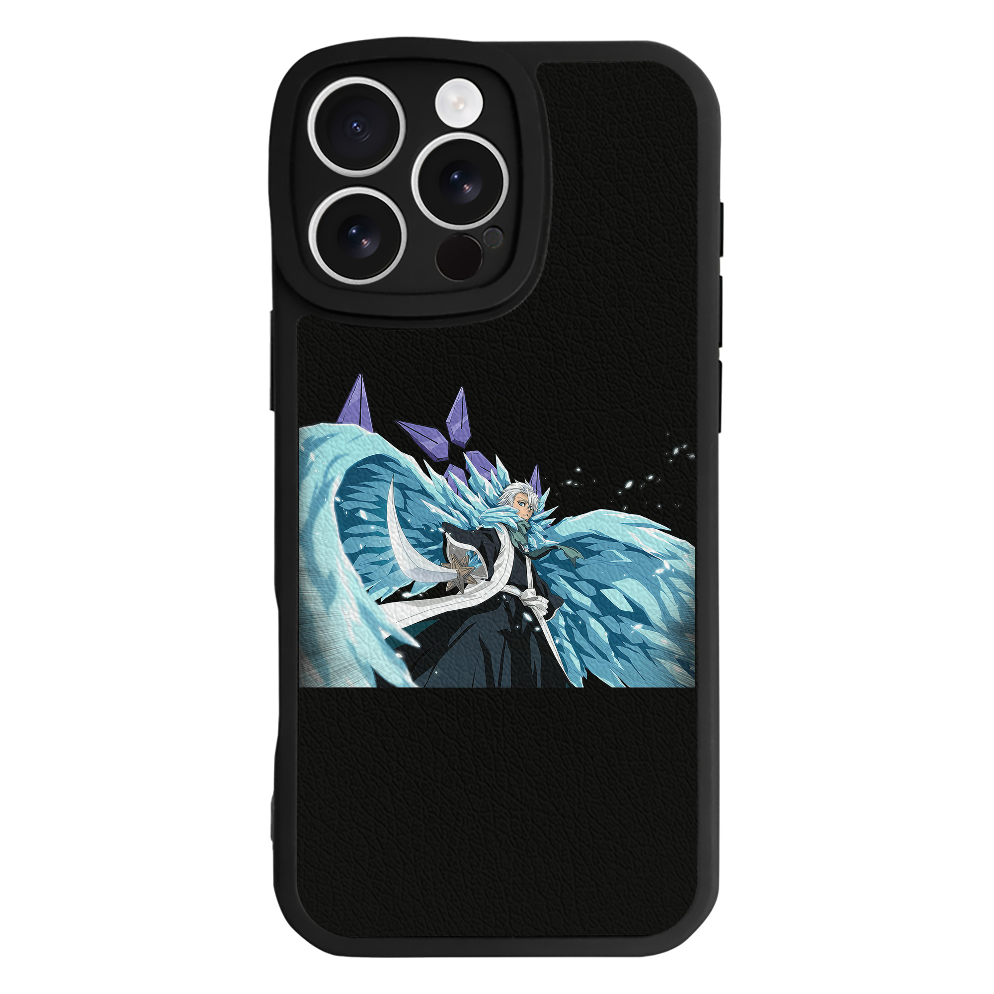 （画像用） ブリーチ 日番谷冬獅郎（ひつがや とうしろう） BLEACH Hitsugaya Toushirou 【iPhone 16シリーズ対応】シリコンスマホケース（レザー調） 材質：シリコン